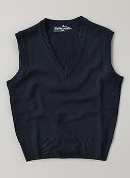学校行事にも　bow.a WOOL VEST ネイビー 学校行事にも bow.a WOOL VEST ネイビー